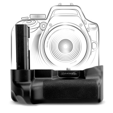 MB-D60 Battery Grip for Nikon D3000; D5000; D40; D60; D40x – Vertical Portrait Grip for EN-EL9 Batteries from CELLONIC