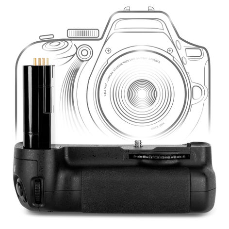 MB-D200 Battery Grip for Nikon D200 – Vertical Portrait Grip for EN-EL3e Batteries from CELLONIC