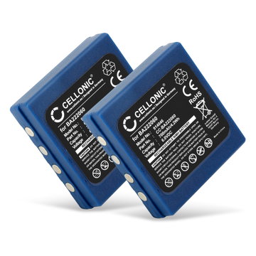 2x BA222060 FUB 03A KH68302500 253211 Battery for HBC Radiomatic Orbit / Micron 4* Hetronic Abitron TGA TGB 700mAh Battery Replacement Remote Control Transmitter