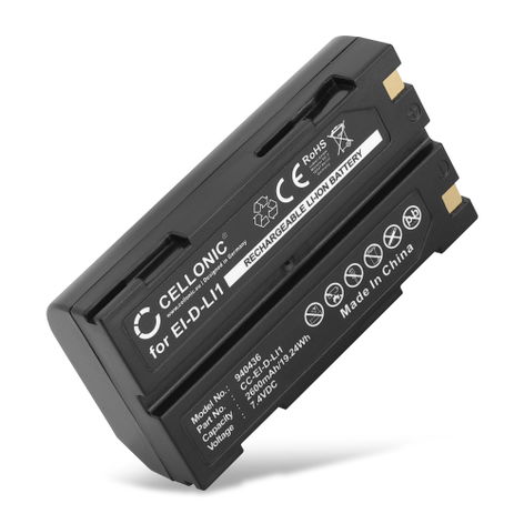 Battery for Trimble R8; MT1000; 5700; R4; Kyocera Finecam S3R EI-D-LI1 (2600mAh, 7.4V) from CELLONIC