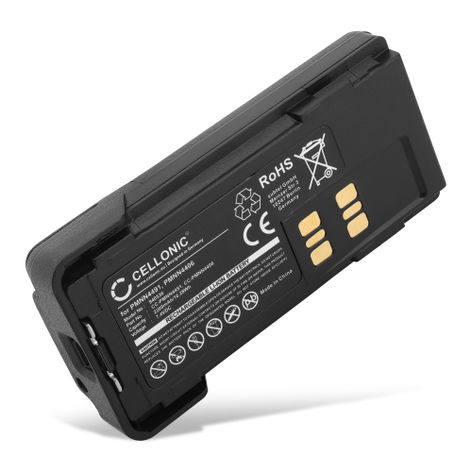 Battery for Motorola DP4400E; DP4400; DP4801E; DP2400E; DP4600E (2200mAh, 7.4V) from CELLONIC