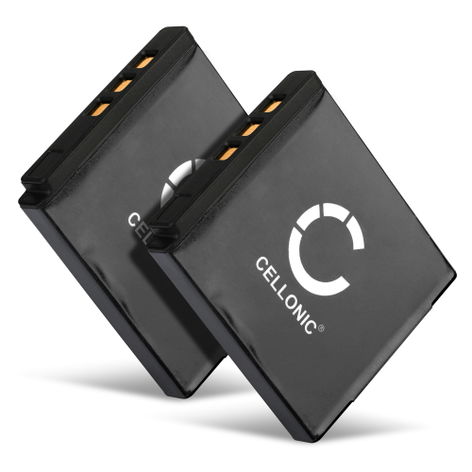 2x Battery for Kodak Easyshare M1033, M1093 IS; PlaySport Zx3; Zi8 (700mAh, 3.7V) from CELLONIC