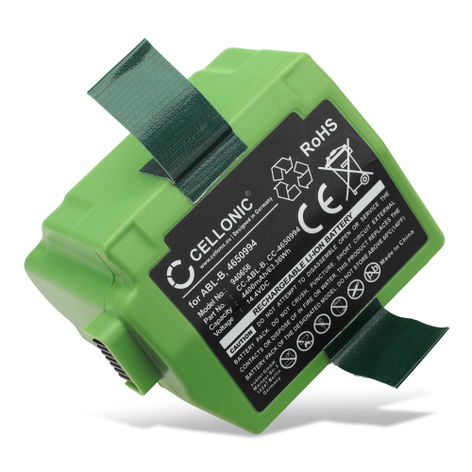 Battery for iRobot Roomba S9, S9 Plus; S955020 ABL-B (4400mAh, 14.4V) from CELLONIC