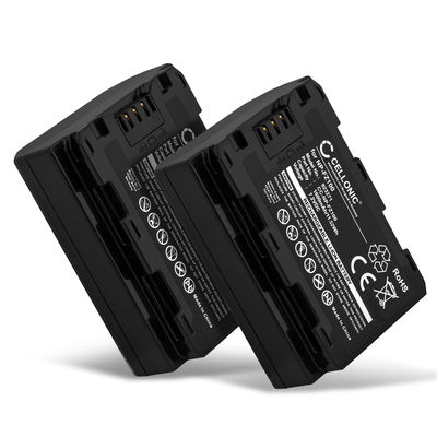2x Battery for Sony Alpha 7 IV Sony Alpha 6700 A6600 ILCE-6600 A7S III A9 (Alpha 9 / ILCE-9) NP-FZ100 (1600mAh, 7.2V) from CELLONIC