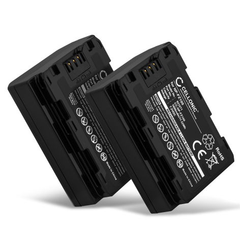 2x Battery for Sony A7S III; Alpha 7 IV, 6700, 7C II, 7R V, 7C R NP-FZ100 (1600mAh, 7.2V) from CELLONIC