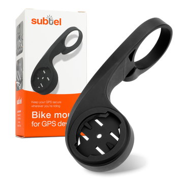 subtel Bike GPS Mount for Sigma Sport ROX 12.0 ROX 11.0 ROX 7.0 ROX 4.0 ROX 2.0 32mm Out Front Stem MTB Aero Sat Nav SatNav Holder Bicycle Handlebar Bracket - Black