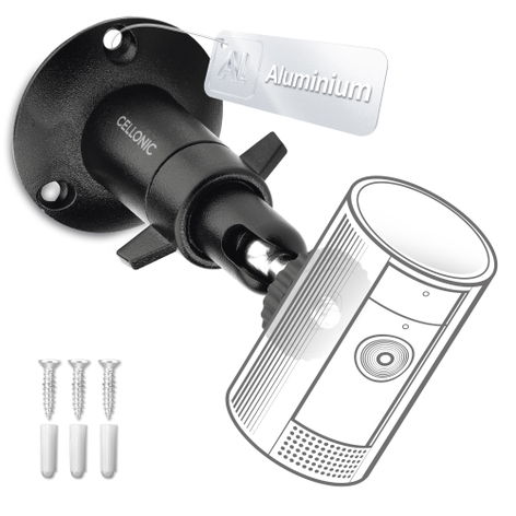 Camera Bracket Mount for Ring Stick Up Cam 1/4" Inch Thread 360° Swivel Ring Camera Mounting Bracket CCTV Security Spotlight Cam Mount - Indoor & Outdoor