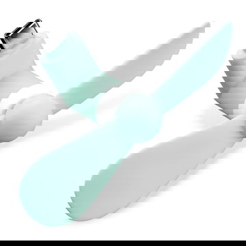 CELLONIC USB C Phone Fan for Smartphone, Mobile Phone, Tablet, Switch - Cute & Powerful Type C OTG Plug In Mobile Fan - Mini, Portable Travel Fan - turquoise