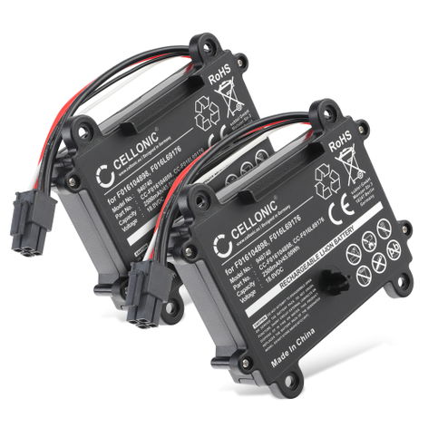 2x Battery for Bosch Indego 350, 400, M 700, M plus 700 F016L69176, F016104898 (2500mAh, 18V) from CELLONIC