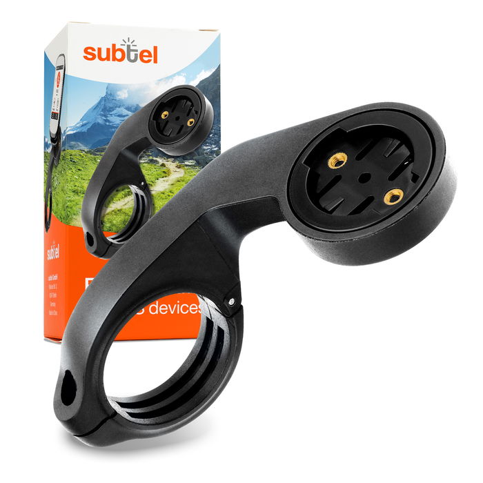 subtel Handlebar Mount for Stages Dash L200 / Dash M200 Adjustable Out Front Stem Mount Aero Bar Handlebar Mounting Bracket 25mm-32mm-35mm - Black