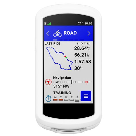Protective Case for Garmin Edge 1040, 1040 Solar – White, Silicone from subtel