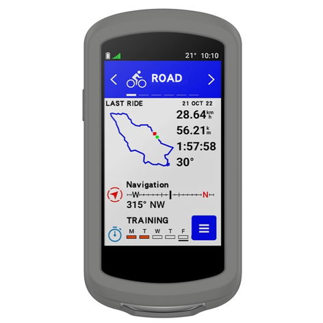 Protective Case for Garmin Edge 1040, 1040 Solar – Dark Grey, Silicone from subtel