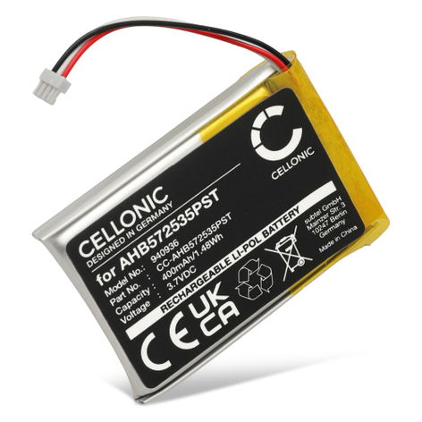 Battery for Jabra Evolve 75 AHB572535PST (400mAh, 3.7V) from CELLONIC