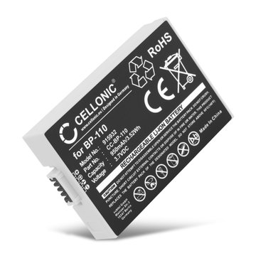 BP-110 Battery for Canon LEGRIA HF R28 VIXIA HF R20 VIXIA HF R200 VIXIA HF R21 950mAh Camera Battery Replacement BP-110
