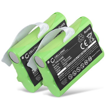 2x TPB103MB Battery for Topcom Babytalker 1010 Babytalker 1020 Twintalker 3700 1030 Baby Monitor / Phone / Camera Battery Replacement - 700mAh