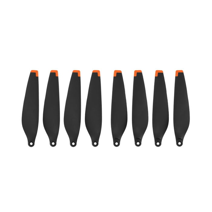 8x DJI Mini 3 Pro Propeller Replacements - Low Noise Stealth Drone Rotor Blades Prop Wing Spares Accessories Set + Screws & Screwdriver – Black/Orange