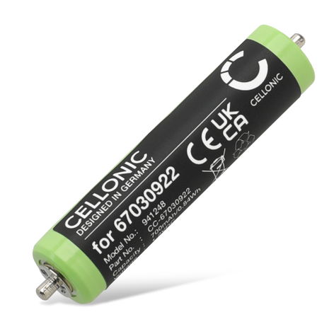 Battery for Braun 190s; 350CC; Series 1 190; 340; Cruzer 6, 2; 3000 (700mAh, 1.2V) from CELLONIC