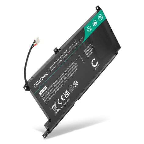 Battery for HP Pavilion Gaming 15, 15-EC; Omen 15-DH PG03XL (4150mAh, 11.4V) from CELLONIC