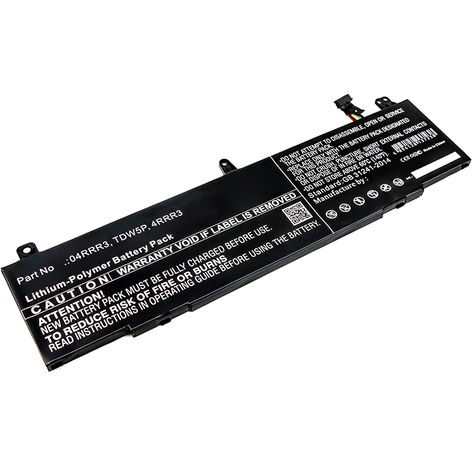 Battery for Dell Alienware 13 R3 4RRR3 (4800mAh, 15.4V) from subtel