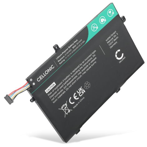 Battery for Lenovo ThinkPad L14, L14 Gen 1, L490, L480, L580 L17C3P51/01AV448 (4100mAh, 11.1V) from CELLONIC