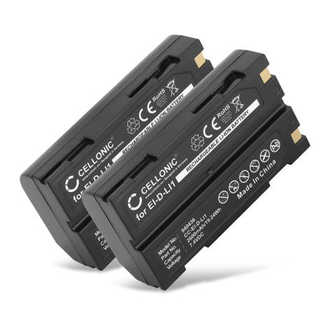 2x Battery for Trimble R8; MT1000; 5700; R4; Kyocera Finecam S3R (2600mAh, 7.4V) from CELLONIC