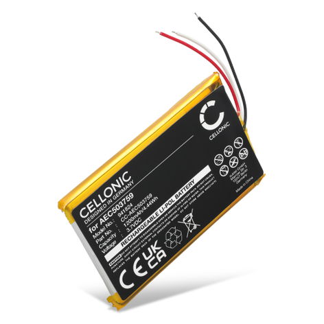Battery for SteelSeries Arctis 7, 3, 1, 7P AEC503759 (1200mAh, 3.7V) from CELLONIC