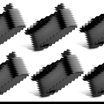 4x 5W Port USB Charger UK-Plug 5V 1A 5W Fast Smart Charging Mains Wall USB Adapter Outlet Socket 100V-240V for Mobile Phone, Tablet, Speakers, Powerbank - Black