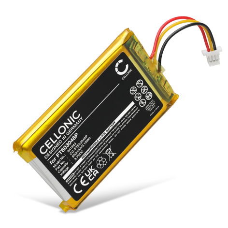 Battery for SteelSeries Arctis 9X; PDP LVL50 (850mAh, 3.7V) from CELLONIC