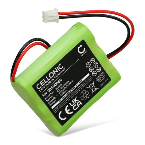 Battery for Fischer AP-0360-0100-AA-NC-01 98100089 (2000mAh, 3.6V) from CELLONIC