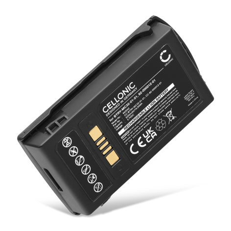 Battery for Zebra MC3300; MC3200; MC32N0; Motorola MC3200; MC32N0; MC32N0-S (5200mAh, 3.7V) from CELLONIC