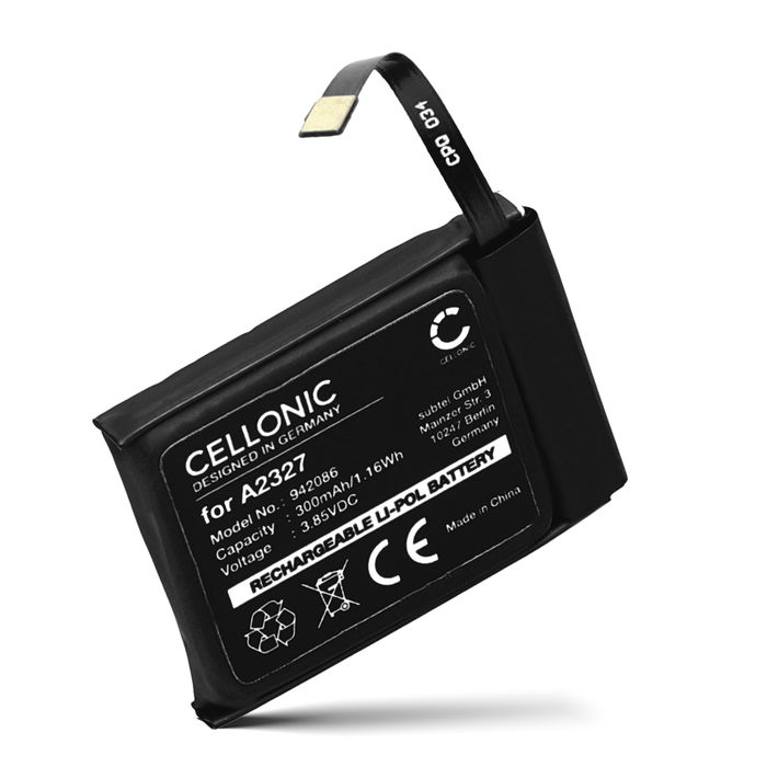 Battery for Apple Watch 6 - 44mm - A2327 (300mAh) Replacement battery