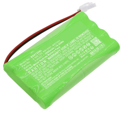 Battery for Bosch Axovia 220 B; Somfy Axorn 50, 70, 90 2400720 (2000mAh, 9.6V) from CELLONIC