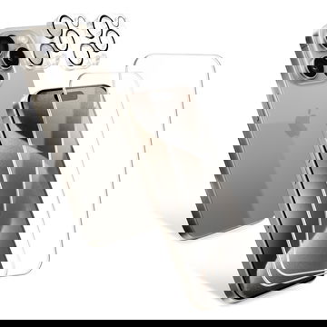 Apple iPhone 15 Pro max, 2x camera protection glass and 2x screen protector glass 6.7 2.5D Case-friendly 9H 0.33mm Full Glue, screen protector Tempered Glass