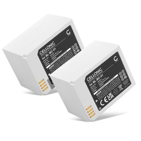 2x Battery for EZVIZ C3A BL-BC-01 (5500mAh, 3.8V) from CELLONIC
