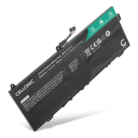 Battery for Lenovo Flex 5 1570; IdeaPad Flex 5 1470 Lithium-Polymer 7.7V (7140mAh, 7.7V) from CELLONIC