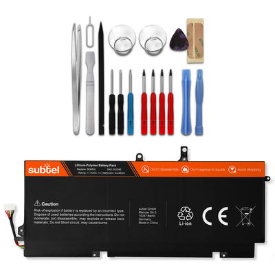 Battery for HP Elitebook 1040 G3 + Werkzeug-Set 11.4V 3400mAh + Tool-kit from subtel