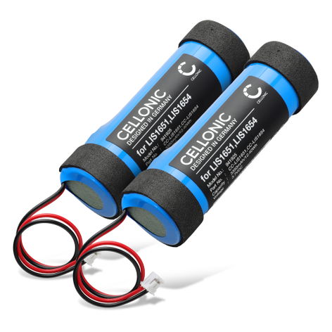 2x Battery for Sony CECH-ZCM2E; CECH-ZCM2U LIS1651, LIS1654 (3350mAh, 3.7V) from CELLONIC