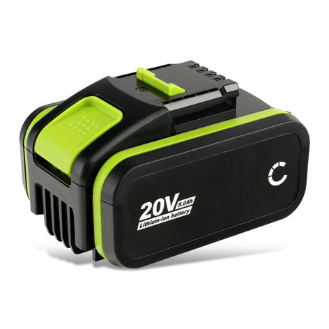 Battery for Worx Telescopic rod; WG163E; WG633E; WG779E; WG745E (5000mAh, 20V) from CELLONIC