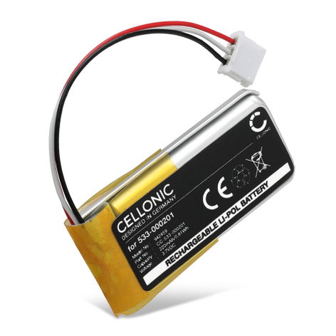 Battery for Logitech G435 533-000201 (220mAh, 3.7V) from CELLONIC