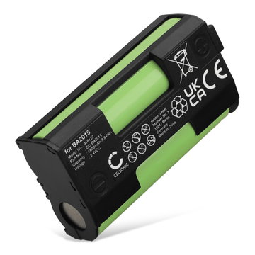 Battery for Sennheiser ew100 G3 G2 SKM 100 SK 100 EK 100, ew300 SKM 300, ew500 SK 500, SKM 2000, SK 2000, EK 1039, SKP 100, BA 2015 1600mAh from CELLONIC