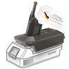 1xBattery Adapter DeWalt 18V / 20V or Milwaukee 18V to Dyson V7 & V8 Series
