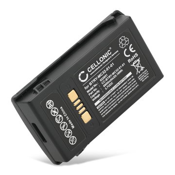 Battery for Motorola Symbol MC32N0, MC3200, BTRY-MC32-52MA-10, MC32N0-S Zebra MC3200, MC32N0, MC32N0-S 3.7V 6800mAh from CELLONIC