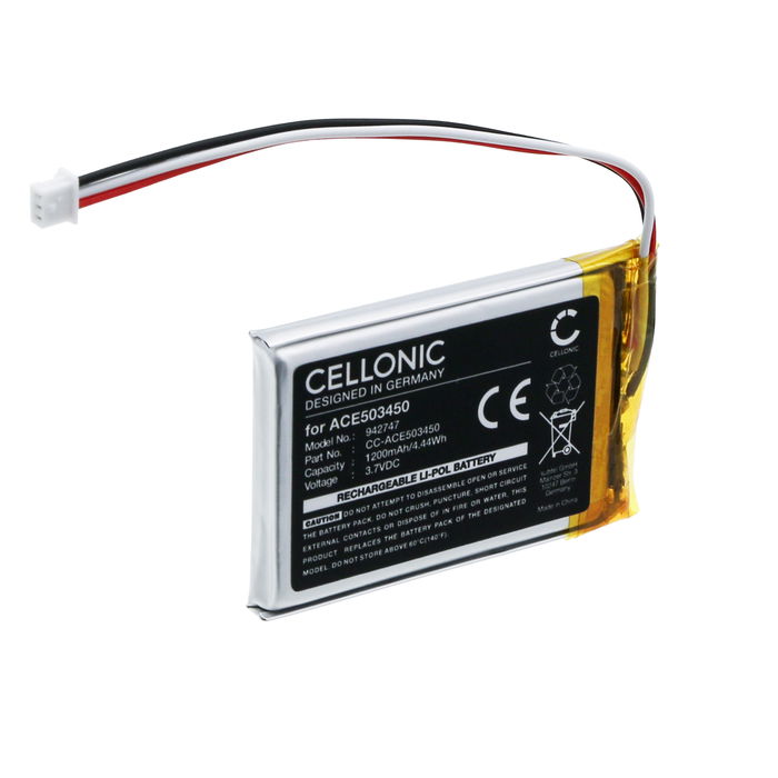 1x Battery for Fodsports M1S Pro LFT802540 (800mAh, 3.7V) from CELLONIC