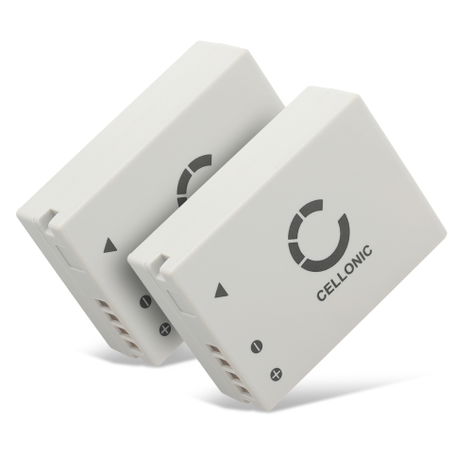 2x Battery for Canon PowerShot SX50 HS, SX40 HS, SX60 HS, G15, G16 (800mAh, 7.4V) from CELLONIC