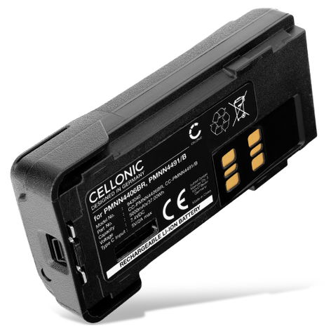 Battery for Motorola DP4801E; DP2400E; DP4601E; DP4800; DP4800E; DP4600 (5000mAh, 7.4V) from CELLONIC