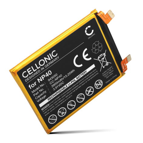 Battery for Motorola Edge 30 Neo; XT2245 NP40, SB18D50729, SB18D50730 (3900mAh, 3.91V) from CELLONIC