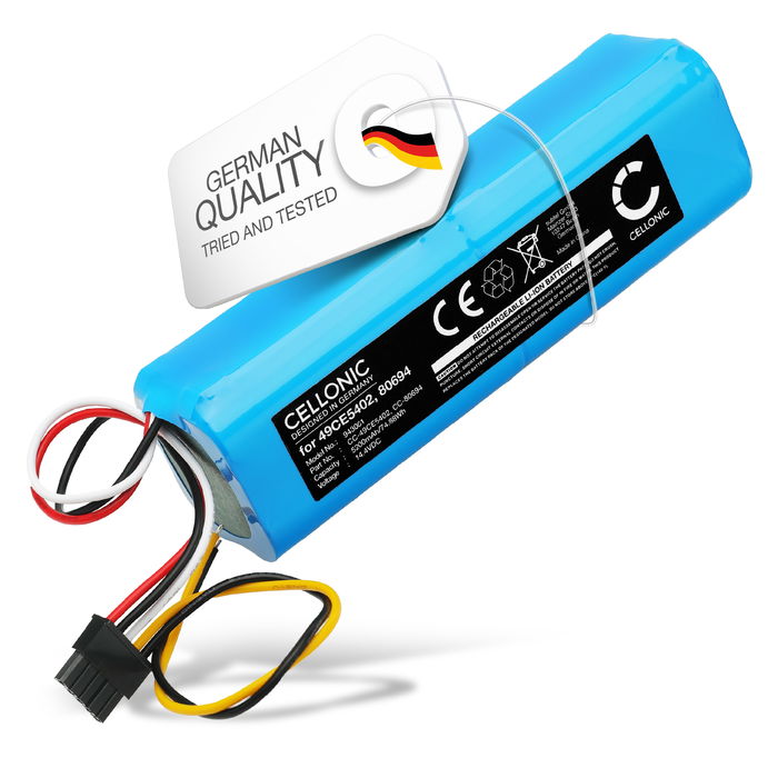 Battery for Cecotec CONGA 4090, 6090, 4690, 7090, 5090, 5490, 4490 5200mAh from CELLONIC