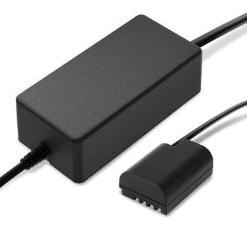 Netzadapter Panasonic Lumix DMC-GH3 DMC-GH4 DMC-GH3K DMC-GH4K DC-GH5 GH9, DMW-AC8 + DMW-DCC12 + DC Coupler (Dummy Battery), ca. 3m from CELLONIC