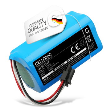 Battery for Airrobo P10, ROVUS BL500, BL500N, BL517, Proscenic Cocoa Smart 780T, Cocoa Smart 790T, SUMMER P1S, Summer P2s, VR1717 2600mAh from CELLONIC