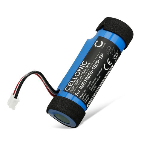 Battery for Teufel BOOMSTER GO INR18650-1S2P-5P (2600mAh, 3.7V) from CELLONIC